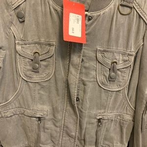 Peyton Jensen flight jacket from evereve NWT